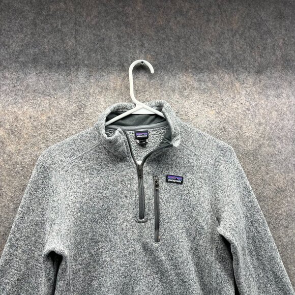 Patagonia Better Sweater Pullover Women Large Gray Fleece Knit Outdoor 1/4 Zip - Picture 8 of 10